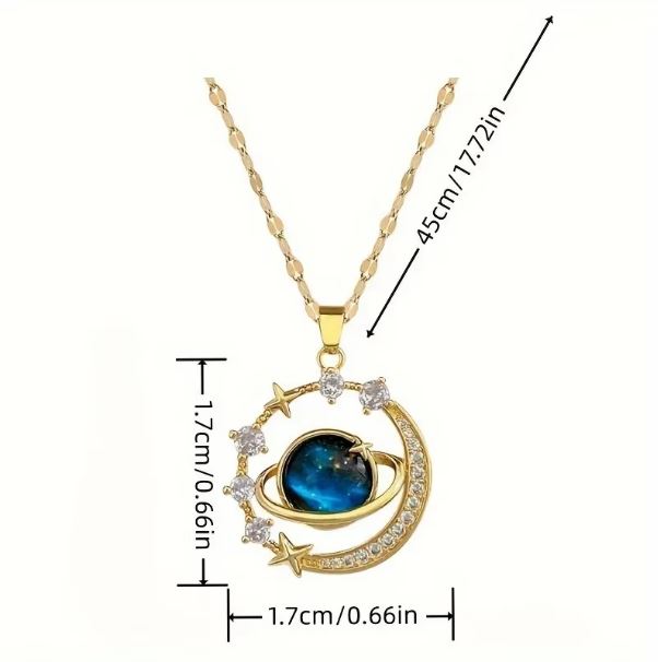 Collares Para Mujer Delicate and Beautiful Starry Pendant Necklace