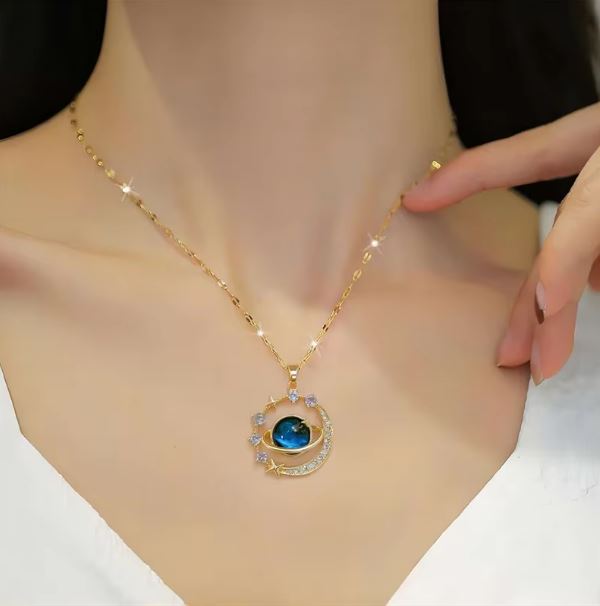 Collares Para Mujer Delicate and Beautiful Starry Pendant Necklace