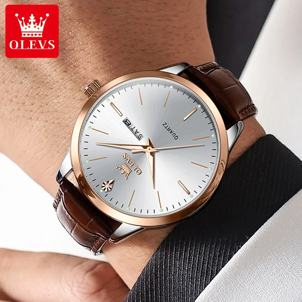 OLEVS Fashion Business Brand Original Men Watches